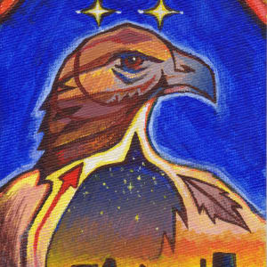 DS-052 / Red-Tailed Hawk / Original / 4x6"