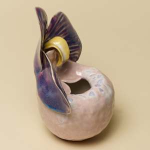 Slipper Orchid Pot by Kieu Tran 