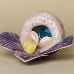 Slipper Orchid Pot by Kieu Tran 