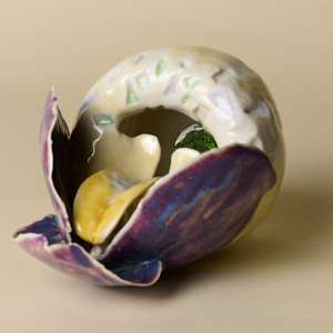Slipper Orchid Pot by Kieu Tran 