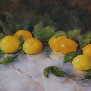 Lemons, Leaves and Linens by Celeste Perez Smith Fine Art