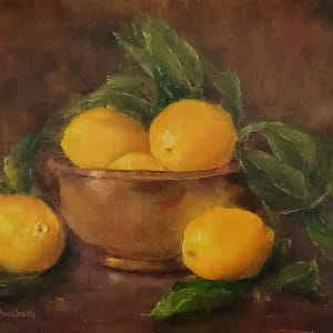 Lemons in Copper Bowl