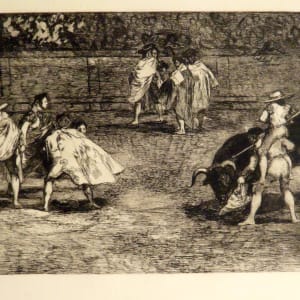 Bullfighting Scene D by Francisco Goya