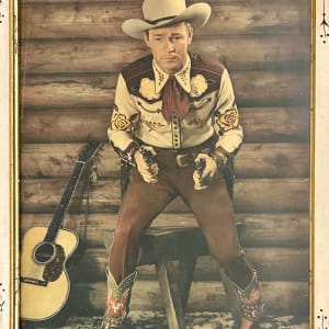 Matted Oversized Framed Portrait Cowboy by Roy Rogers