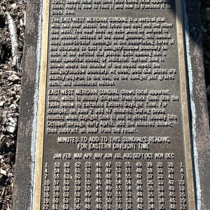 East-West Meridian Sundial by Nancy Frankel 