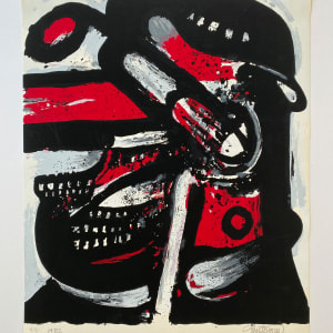 Portrait au Tuyau Rogue (Portrait with a Red Pipe) by John Christoforou