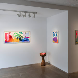 Bouquet Painting No. 60 (Triptych) by CHIAOZZA  Image: Exhibition view, "Our Garden Needs Its Flowers," Baik Art Seoul, 2024