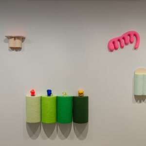 Wall Frond No. 2 by CHIAOZZA  Image: Exhibition view, "Our Garden Needs Its Flowers," Baik Art Seoul, 2024