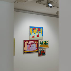 Bamboo Forest Landscape in Ochre by CHIAOZZA  Image: Exhibition view, "Our Garden Needs Its Flowers," Baik Art Seoul, 2024