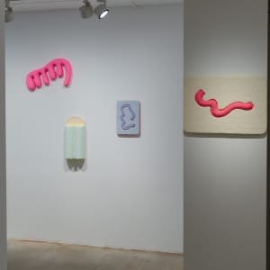 Pulp Squiggle No. 1 by CHIAOZZA  Image: Exhibition view, "Our Garden Needs Its Flowers," Baik Art Seoul, 2024