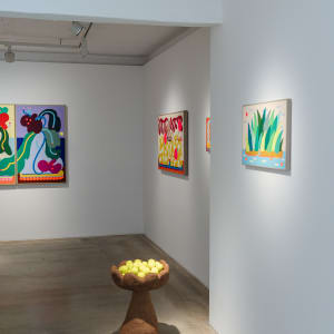 Paper Pulp Pollen Pot No. 3 by CHIAOZZA  Image: Exhibition view, "Our Garden Needs Its Flowers," Baik Art Seoul, 2024