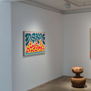 Paper Pulp Pollen Pot No. 2 by CHIAOZZA  Image: Exhibition view, "Our Garden Needs Its Flowers," Baik Art Seoul, 2024