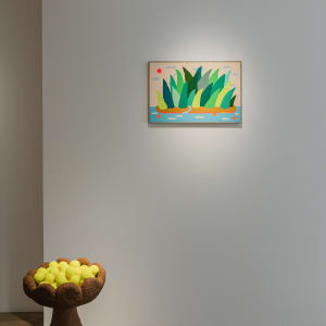 Paper Pulp Pollen Pot No. 3 by CHIAOZZA  Image: Exhibition view, "Our Garden Needs Its Flowers," Baik Art Seoul, 2024