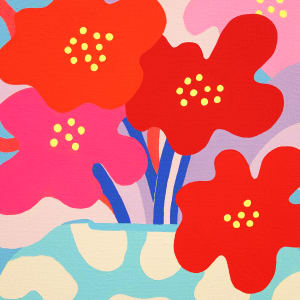 Bouquet Painting No. 47 by CHIAOZZA  Image: detail