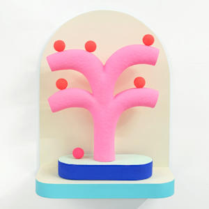 Gemel Sculpture in Luminous Red & Opera by CHIAOZZA