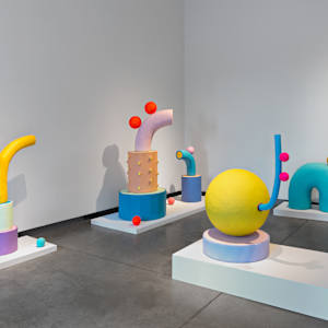 Gemel Sculpture No. 41 by CHIAOZZA  Image: Exhibition view from "Pair, Pare, Pare" solo exhibition at Institute of Contemporary Art, Maine College of Art & Design, Portland, ME, 2024. Photo by Ben Gancsos.