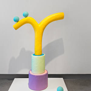 Gemel Sculpture No. 33 by CHIAOZZA  Image: Exhibition view from "Pair, Pare, Pare" solo exhibition at Institute of Contemporary Art, Maine College of Art & Design, Portland, ME, 2024. Photo by Ben Gancsos.