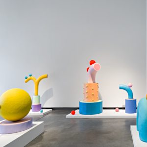 Gemel Sculpture No. 37 by CHIAOZZA  Image: Exhibition view from "Pair, Pare, Pare" solo exhibition at Institute of Contemporary Art, Maine College of Art & Design, Portland, ME, 2024. Photo by Ben Gancsos.