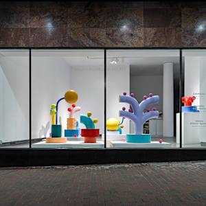 Gemel Sculpture No. 40 by CHIAOZZA  Image: Exhibition view from "Pair, Pare, Pare" solo exhibition at Institute of Contemporary Art, Maine College of Art & Design, Portland, ME, 2024. Photo by Ben Gancsos.