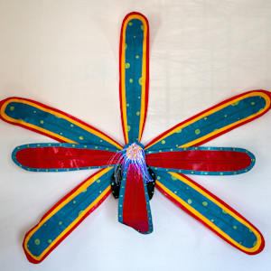 Patterns in Bloom: 1, red, yellow, teal + teal, red by Molly Gambardella