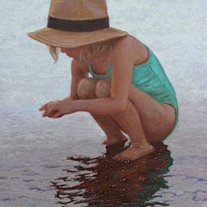 Seaside Figures No.5 by Grace Curtis Fine Art