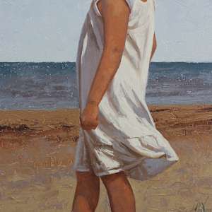 Seaside Figures No.6 by Grace Curtis Fine Art