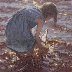 Seaside Figures No.9 by Grace Curtis Fine Art, Image 1.