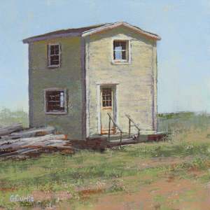 Yellow Seaside Shanty by Grace Curtis Fine Art, Image 1.