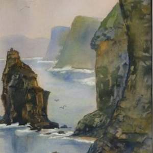 Pacific Cliffs by Lou Jordan