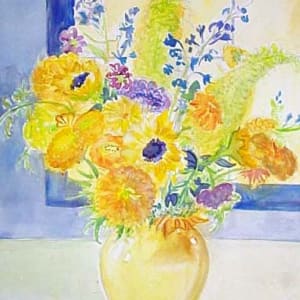Marigolds and Sunflowers by Lou Jordan