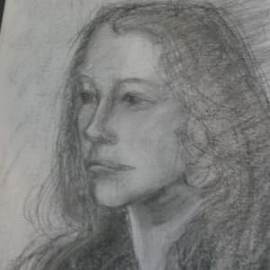 Drawing of a Woman by Lou Jordan