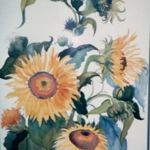 Cathy's Sunflowers by Lou Jordan