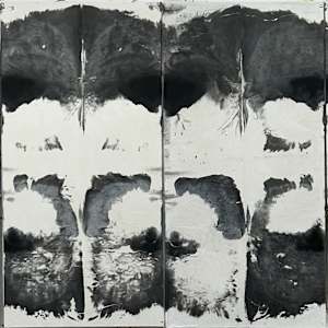 "Lament: Incoming" by Kenny Cole  Image: Ink patterns prior to overpainting.