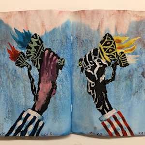 The Sketchbook Project 2021 "End Times I Say" 10-18 by Kenny Cole