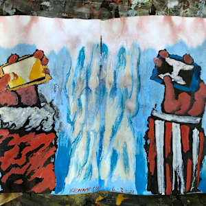 The Sketchbook Project 2021 "End Times I Say" 1-9 by Kenny Cole