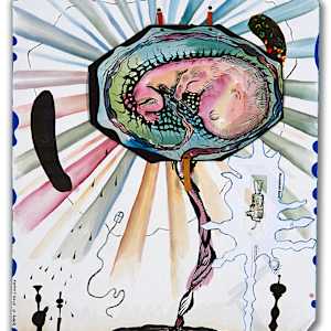 "George Bush with Fetus" by Kenny Cole 