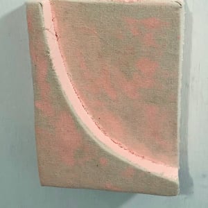 Protruded Bandage Painting (light pink slope) by Howard Schwartzberg 