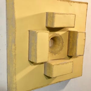 Open Bandage Painting (yellow) by Howard Schwartzberg 