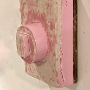 Protruded Bandage Painting (pink/purple) by Howard Schwartzberg 