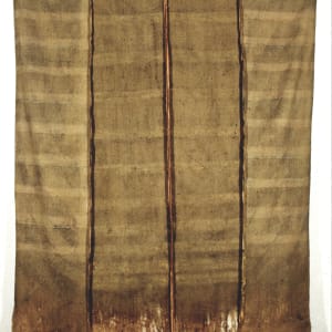 Inside-Out Burlap Bag Painting (Three Seam Lines) by Howard Schwartzberg