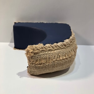 Small Section Painting (dark blue curve) by Howard Schwartzberg 