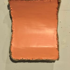 Small Section Painting (orange pink concave) by Howard Schwartzberg 