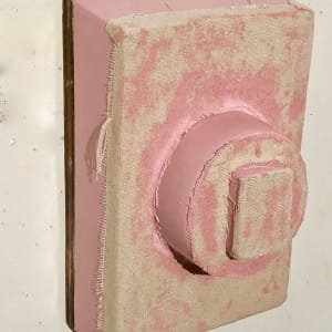 Protruded Bandage Painting (pink/purple) by Howard Schwartzberg 