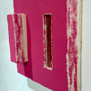 Open Bandage Painting (magenta) by Howard Schwartzberg 