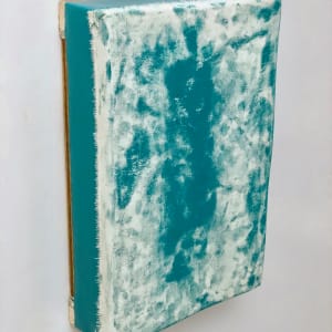 Bandage painting (Aqua) by Howard Schwartzberg