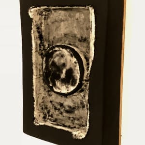 Sunken Bandage Painting (Protruded Circle Black) by Howard Schwartzberg 