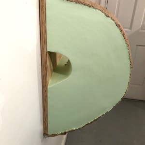 Cut Bag Painting (light mint green loop) by Howard Schwartzberg