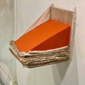 Bed Painting (orange slant) by Howard Schwartzberg 