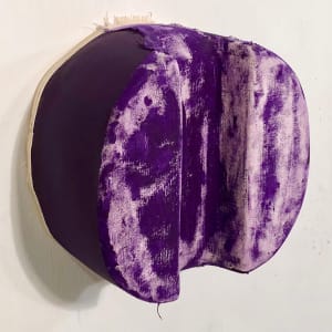 Sunken Bandage Painting (Round Purple) by Howard Schwartzberg 