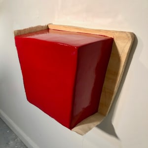 Open Bandage Painting (red gloss) by Howard Schwartzberg 